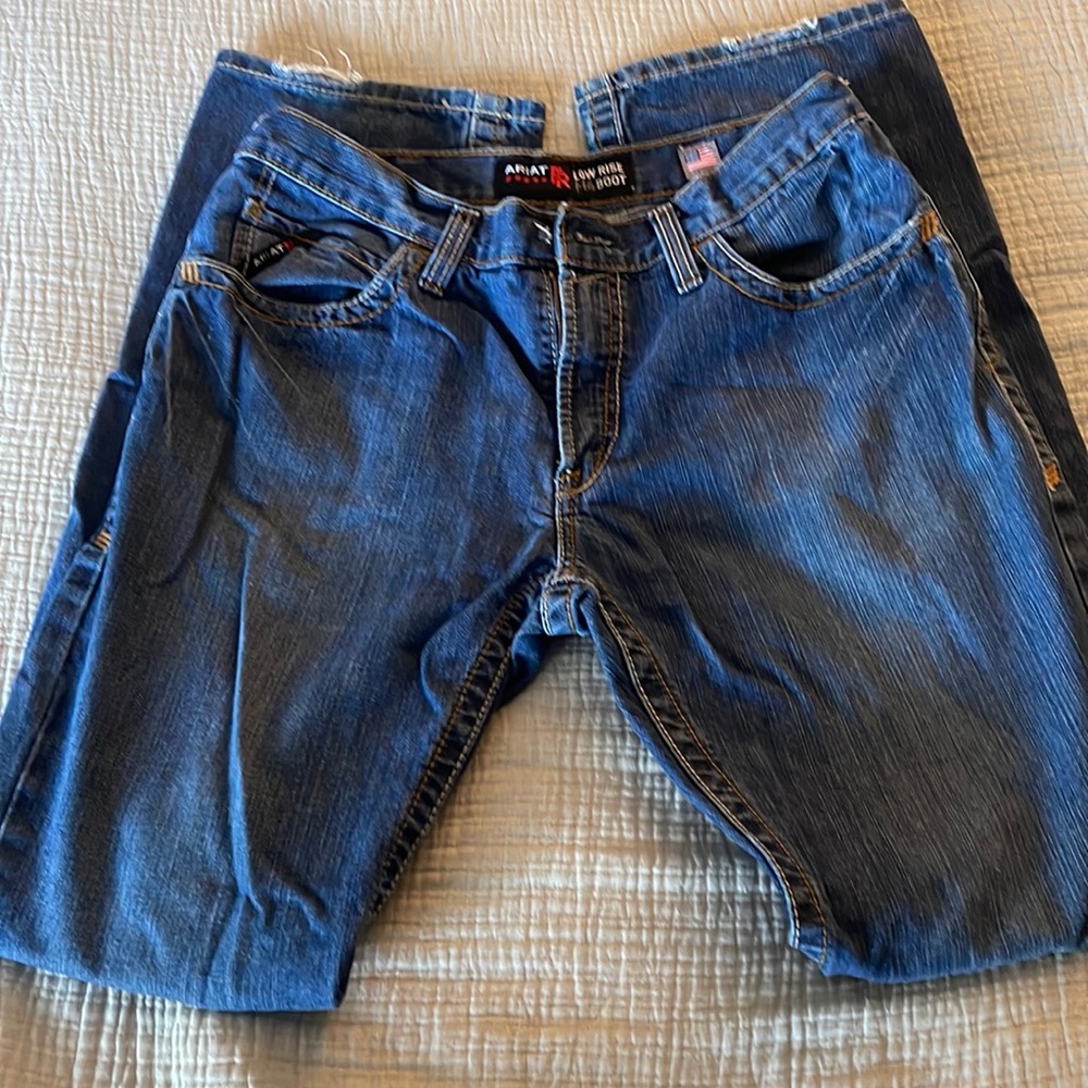 Ariat M4 Fire Resistant Low Rise Bootcut Denim Jeans. 33x36